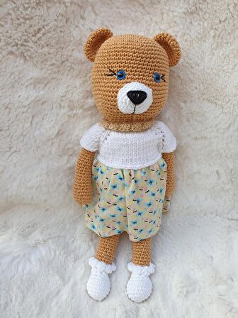 Amigurumi Beyaz Elbiseli Ayı