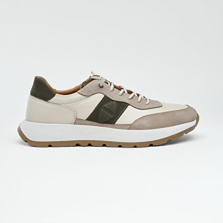 Bağcıklı Hakiki Deri Erkek Sneaker