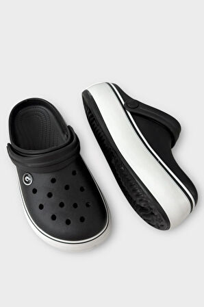 Çocuk Cross Antomik Taban Comfort Terlik SİYAH