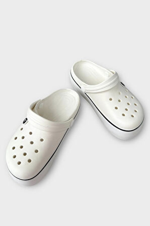 Çocuk Cross Antomik Taban Comfort Terlik BEYAZ