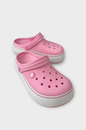 Çocuk Cross Antomik Taban Comfort Terlik PEMBE