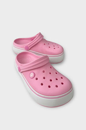 Çocuk Cross Antomik Taban Comfort Terlik PEMBE