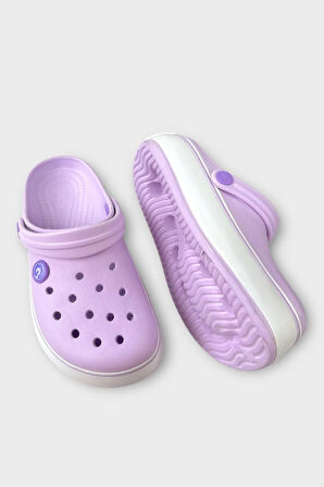 Çocuk Cross Antomik Taban Comfort Terlik Lila