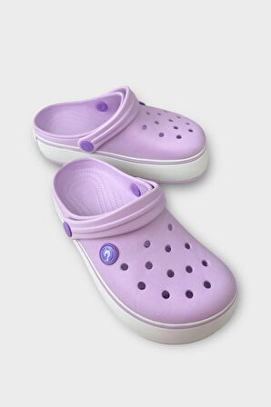 Çocuk Cross Antomik Taban Comfort Terlik Lila