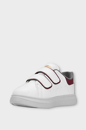Çocuk Cırtlı Antomik Taban Comfort Taban Spor Ayakkabı BORDO