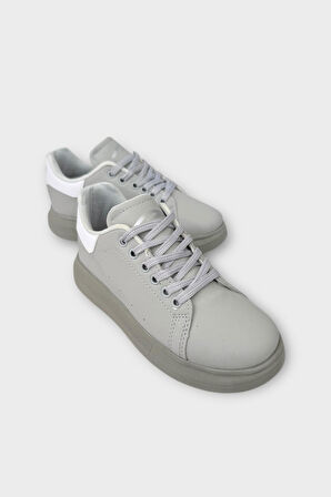 Çocuk Bağcıklı Anatomik Comfort Taban Spor Ayakkabı GRİ