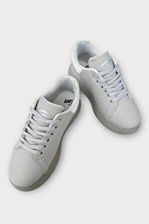 Çocuk Bağcıklı Anatomik Comfort Taban Spor Ayakkabı GRİ