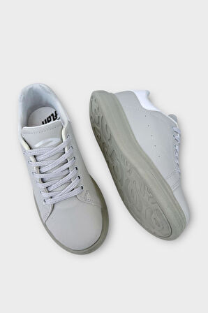 Çocuk Bağcıklı Anatomik Comfort Taban Spor Ayakkabı GRİ