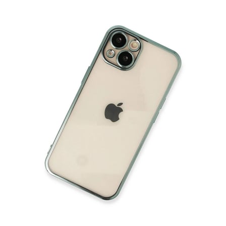 Apple İphone 13 Kılıf Razer Lensli Silikon - Yeşil