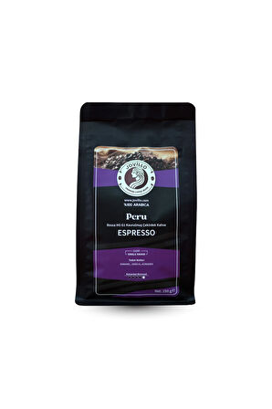 Peru Çekirdek Kahve – Rossa Hg Gı, %100 Arabica, Espresso Için Özel Kavrulmuş – 250G