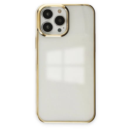 Apple İphone 13 Pro Max Kılıf Element Silikon - Gold