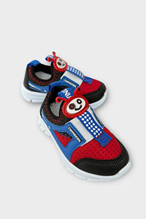 Çocuk Airfile Hafif Taban Kreş Ev Okul Bebe Spor Ayakkabısı SİYAH - KIRMIZI