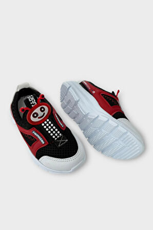 Çocuk Airfile Hafif Taban Kreş Ev Okul Bebe Spor Ayakkabısı KIRMIZI - BEYAZ