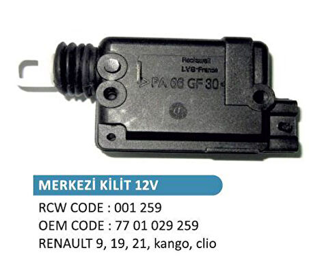 KAPI KİLİT MOTORU  MK RENAULT R9, R19 R21, KANGOO,CLIO,