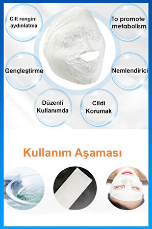 Mumya Maske Alçı Maske Beyaz Alçı Maskesi 4 Set Uygulama The Mummy Mask