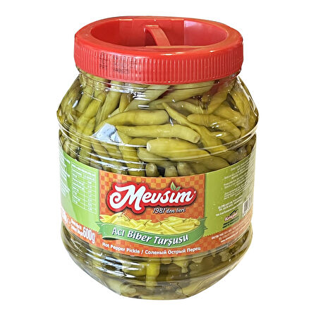 Mevsim Turşu Biber-Salata-Karışık 1350 gr 4 lü Karma Koli