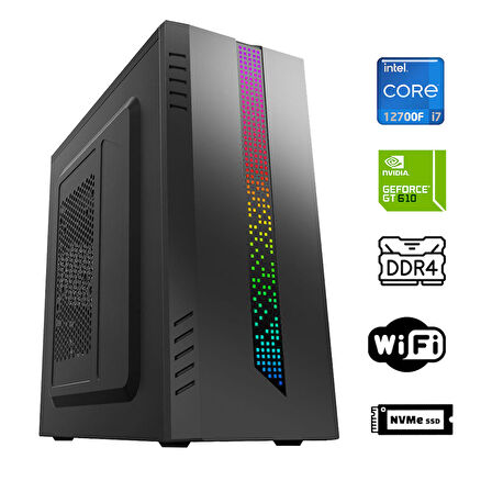 Xaser Xsr916 i7 12700F 16GB Ram 512GB M.2 NVMe SSD 2GB GT610 23.8" Monitör  Masaüstü Ofis Bilgisayarı