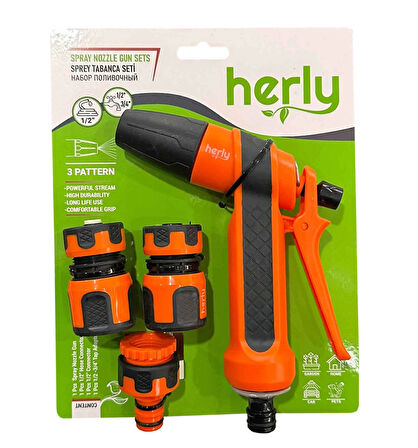 Herly HL2202 Sulama Sprey Tabanca Seti 3 Fonksiyonlu