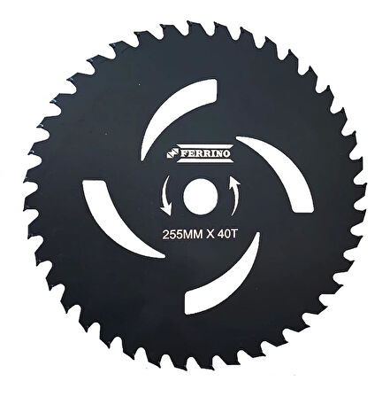 Ferrino Motorlu Tırpan 4D Daire Elmas Bıçak Testere 255Mm Siyah