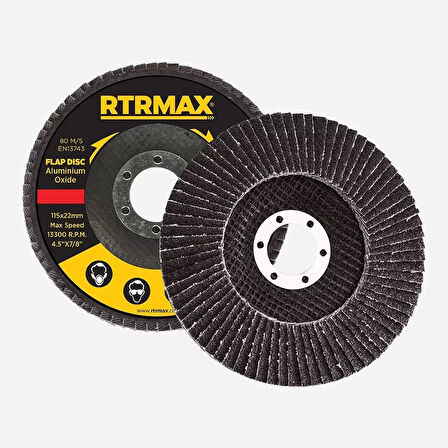 Rtrmax Alüminyum Oksit Flap Disk 115Mm 40