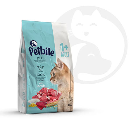 Petbite Yetişkin Kuzulu Kedi Maması 15 Kg