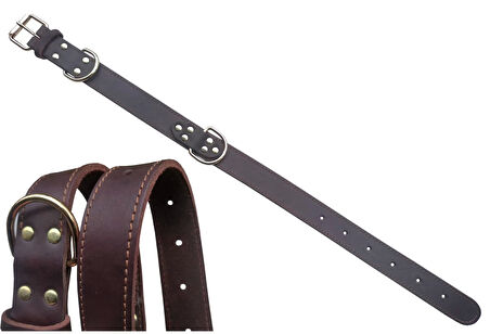 Deri Köpek Boyun Tasması 72,5X3,5Cm H014-3-L