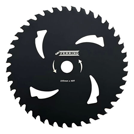 Ferrino Motorlu Tırpan 4D Daire Elmas Bıçak Testere 255Mm Siyah Yıldırım Model