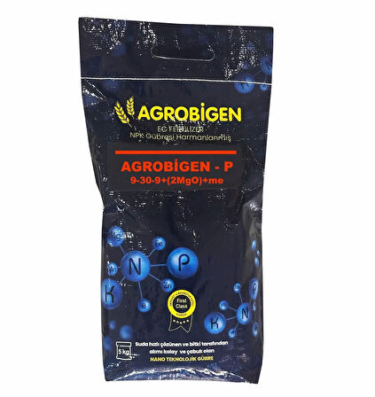 Agrobigen-P Npk Gübresi Harmanlanmış 9-30-9+(2Mgo)+Me 5Kg