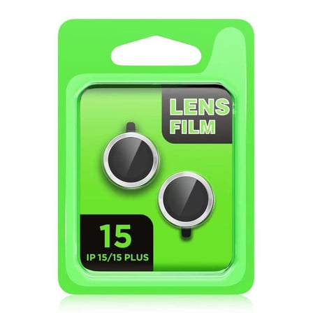 Apple İphone 15 Plus Raze Metal Kamera Lens - Yeşil
