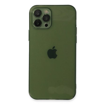 Apple İphone 12 Pro Max Kılıf Fly Lens Silikon - Yeşil