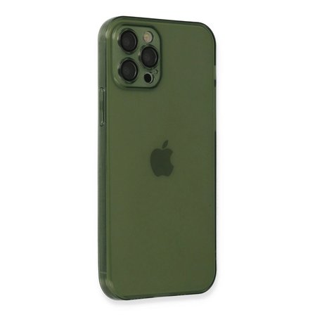 Apple İphone 12 Pro Max Kılıf Fly Lens Silikon - Yeşil
