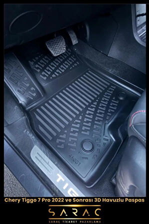 Rizline Chery Tiggo 7 Pro 2020 Model 3D Havuzlu Paspas