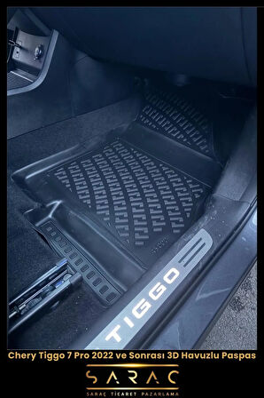 Rizline Chery Tiggo 7 Pro 2020 Model 3D Havuzlu Paspas