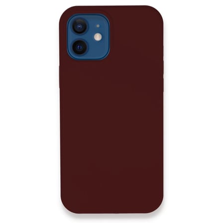 Apple İphone 12 Kılıf Lansman Legant Silikon - Bordo