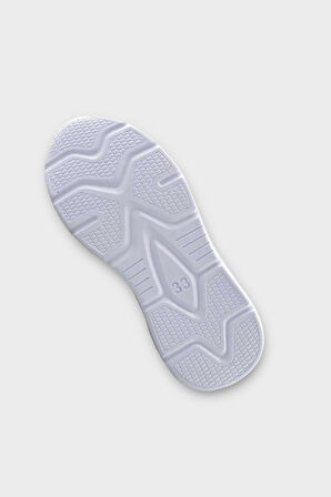 Çocuk Cırtlı Akıllı Bağcık Spor Ayakkabı BEYAZ