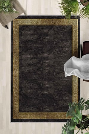 Kaymaz Taban Yıkanabilir Halı – Mutfak, Salon, Yatak Odası için Modern Dijital Baskı Halı (SLN_HALI_