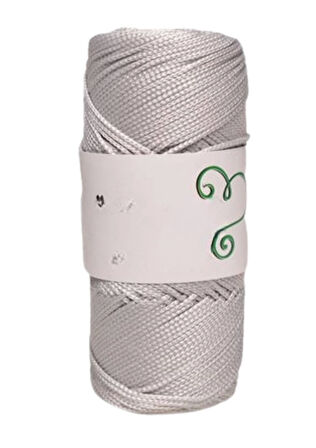 Makrome İpi 3mm Polyester Gri