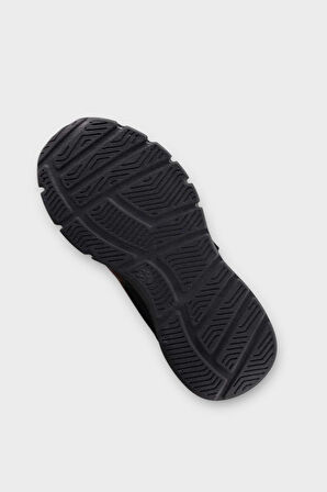 Çocuk Cırtlı Akıllı Bağcık Spor Ayakkabı SİYAH - TURUNCU