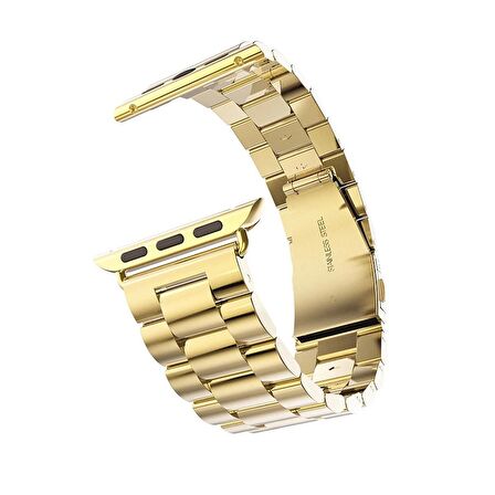 Gpack Apple Watch 38 mm Kılıf Metal Sıralı Kordon