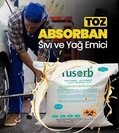 SIVI VE YAĞ EMİCİ TOZ ABSORBAN 25 KG ÇUVAL