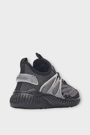 Çocuk Triko Comfort Spor Ayakkabı SİYAH - FÜME