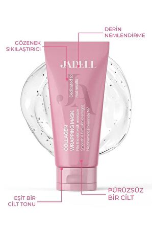Soyulabilen Gözenek Temizleyici Derin Nemlendirici Parlatıcı Vegan Kolajen Gece ve Gündüz Yüz Maskesi 75 ml