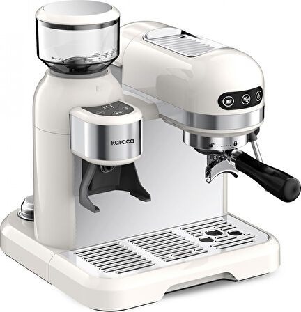 Karaca Coffeemaid Kahve Öğütücülü, Köpürtücülü 19 Bar Basınçlı Espresso Latte Cappuccino Americano Mk. 1,4L