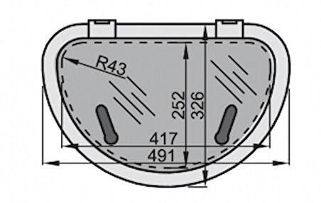 Vetus Hatch Tip Altus İçten içe 25x42 cm