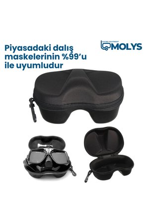 MOLYS STEALTH PRO ALÜMİNYUM DALIŞ MASKESİ + ANTI FOG (BUĞU ÖNLEYİCİ FİLM) + EVA KORUYUCU TAŞIMA KUTUSU