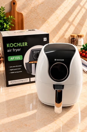 Kchlr AF105E 5 LT Airfryer Yağsız Fritöz 1500 W Dijital Dokunmatik Panel