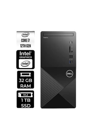 Vostro 3030MT i7 12700 32GB 1TB SSD W11H Masaüstü Bilgisayar & PER4 USB Bellek