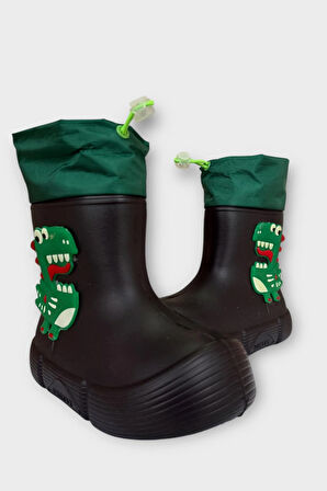 Çocuk Kışlık Su Geçirmez Yağmur Botu SİYAH