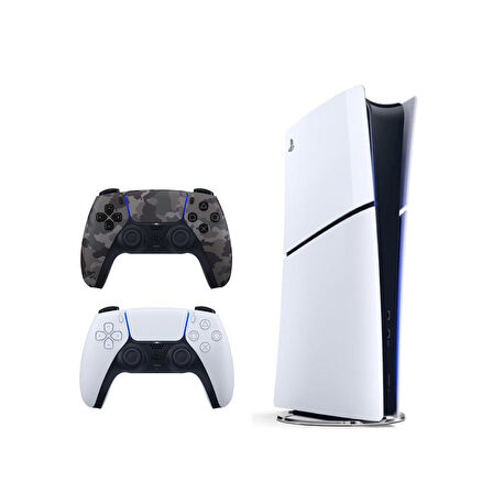 Sony Playstation 5 Slim Digital 825 GB + 2. Kamuflaj Dualsense İthalatçı Garantili