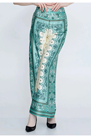 Uzun Kollu Desenli Regular Ceket -Pantolon Alt Üst Takım